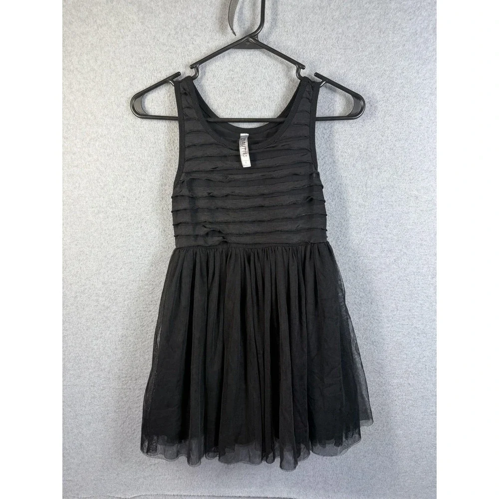 Beautees Dress Girls 10 Black Tutu Sleeveless Tulle Skirt Party Formal Holiday